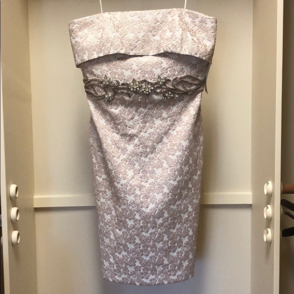 Badgley Mischka Strapless Dress